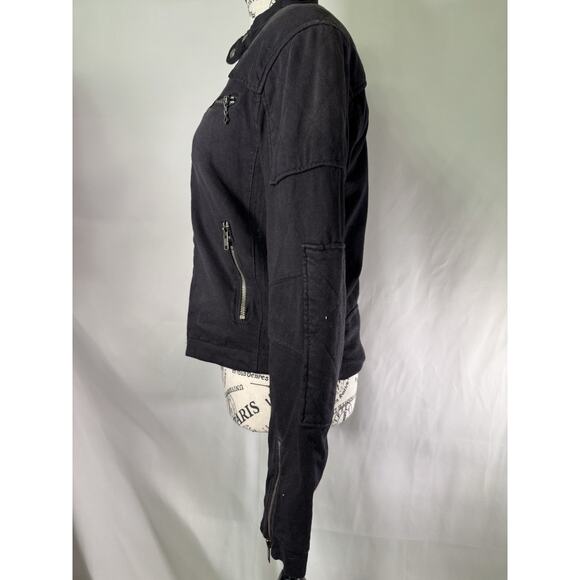 Polo Ralph Lauren Jacket Womens Small‎ Black Quilted Cotton Zip - Picture 2 of 7